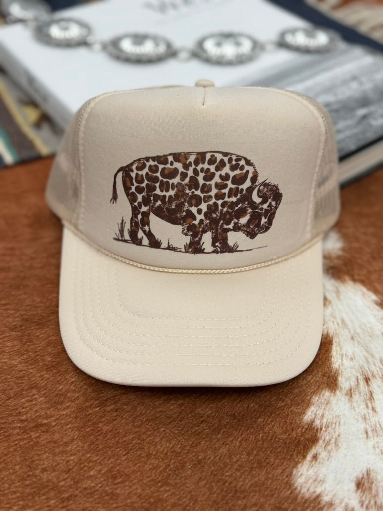 Leopard Buffalo Trucker Hat