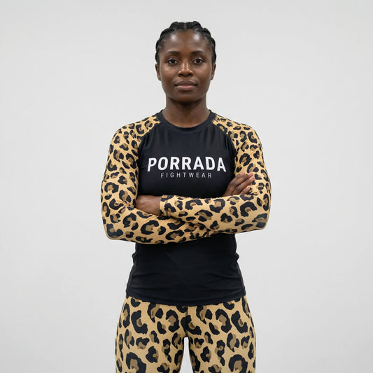 LEOPARD WOMEN RASH GUARD