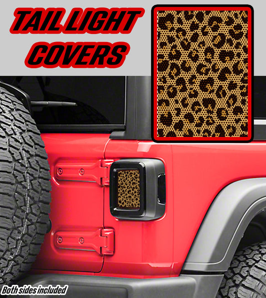 Lepard print Taillight cover decal