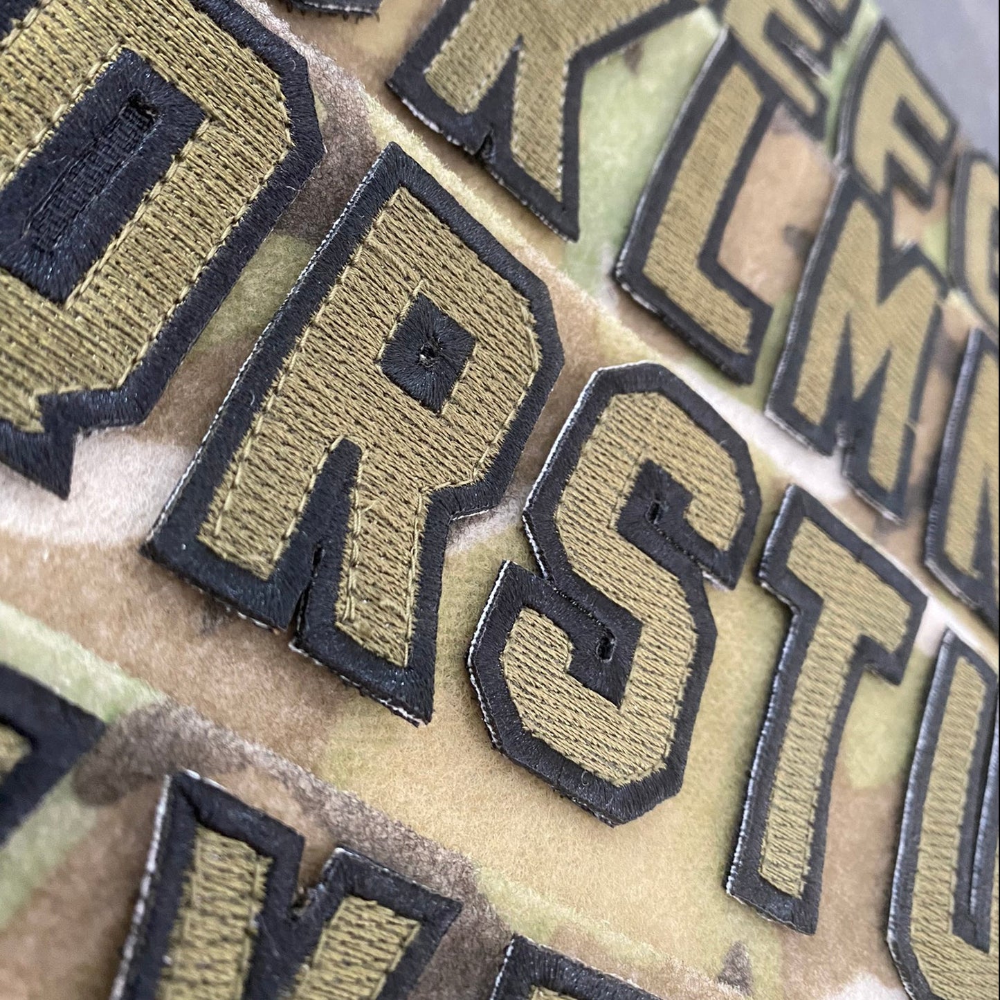 Spell Anything - Tactical Letters -  2" x 1.25" - Military Green