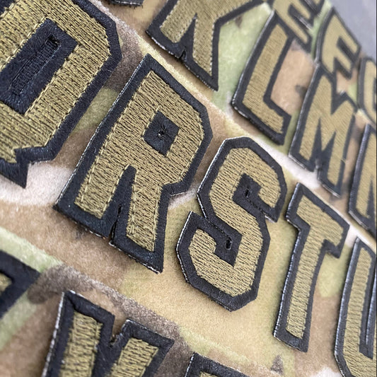Spell Anything - Tactical Letters -  2" x 1.25" - Military Green