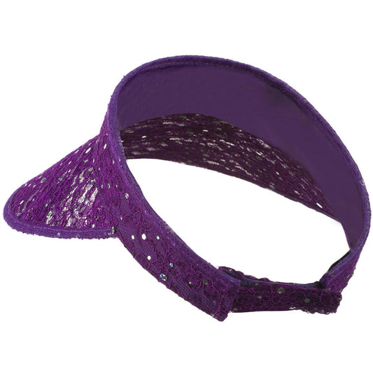 Lace Glitter Sun Visor