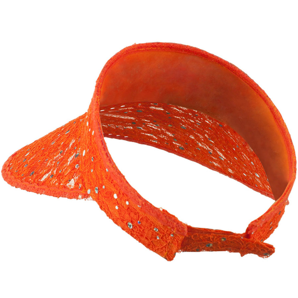 Lace Glitter Sun Visor