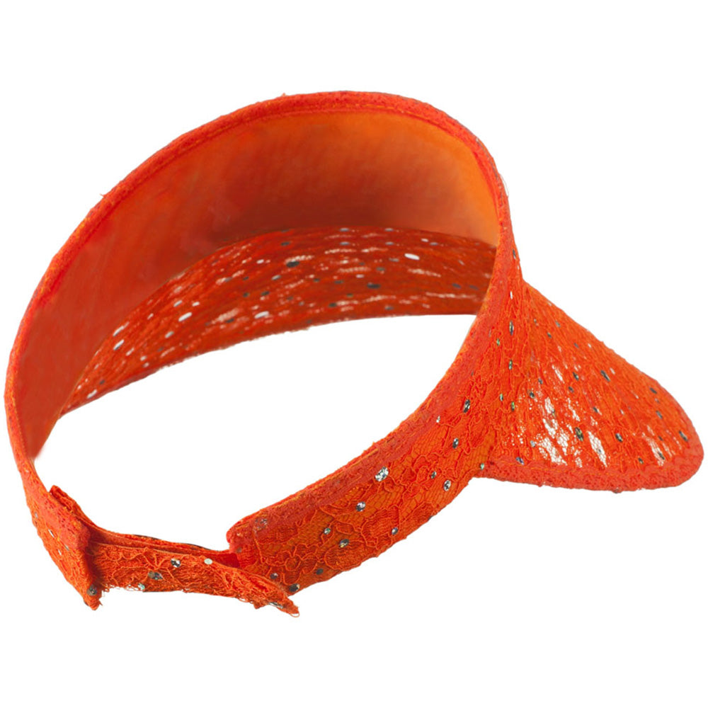 Lace Glitter Sun Visor