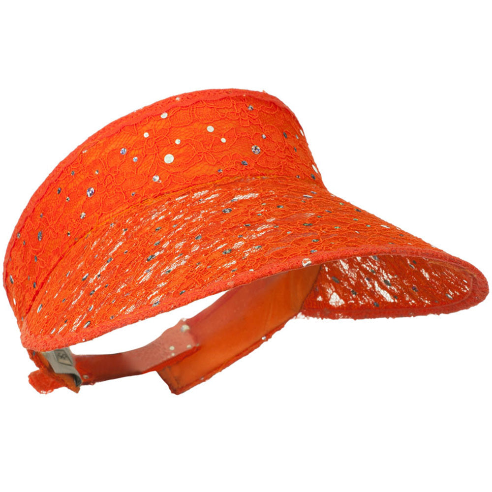 Lace Glitter Sun Visor
