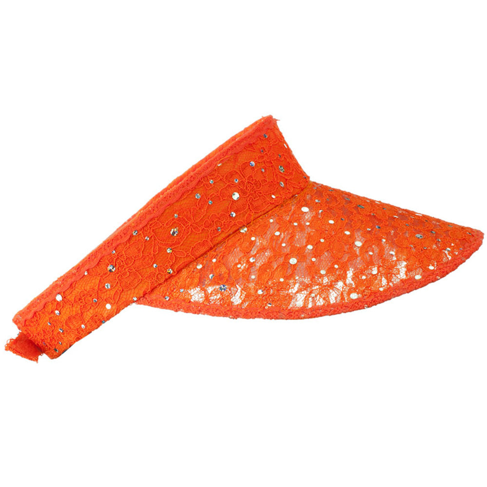 Lace Glitter Sun Visor