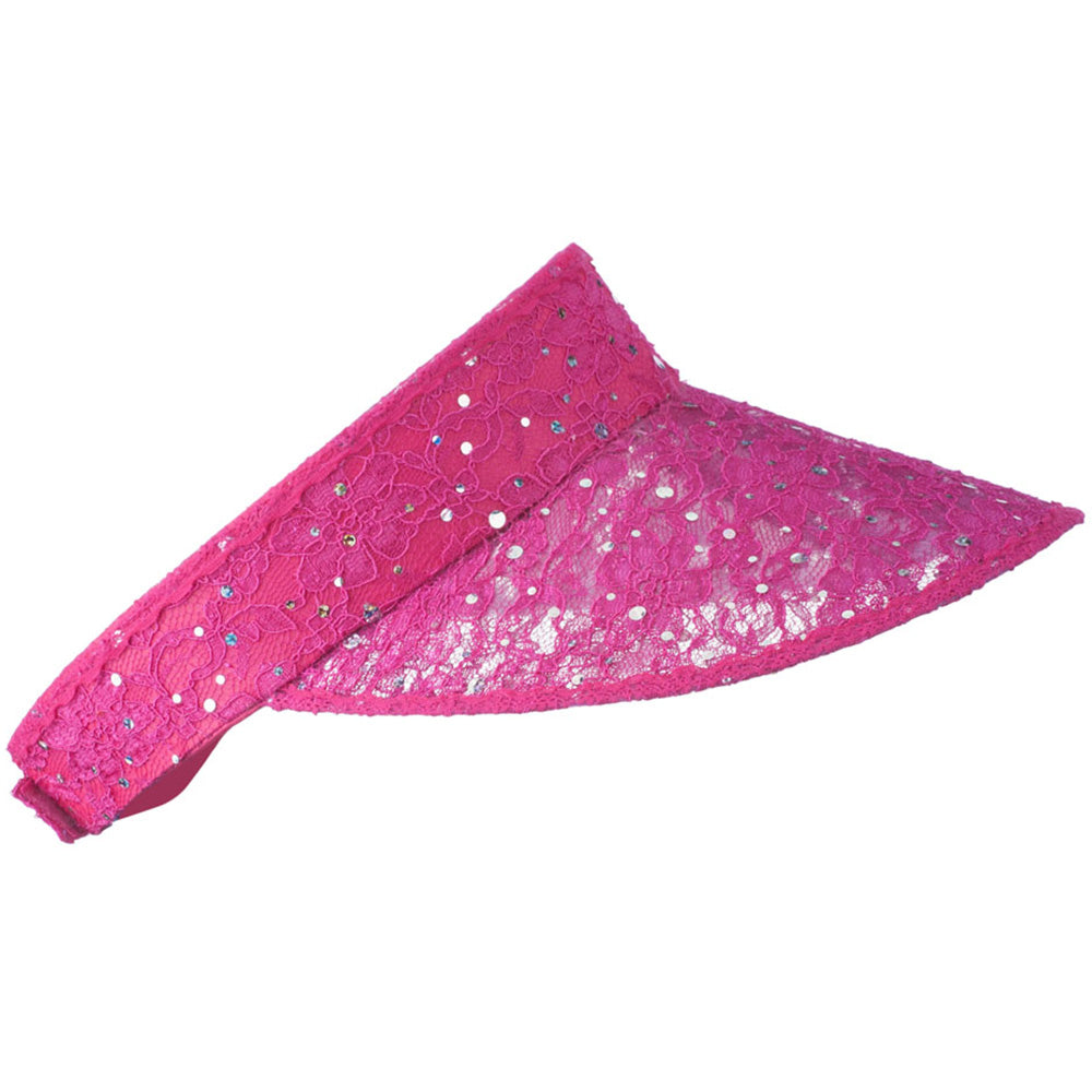 Lace Glitter Sun Visor