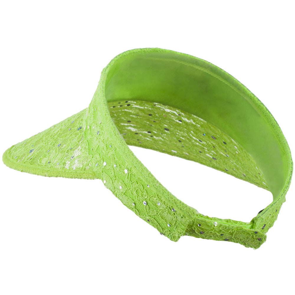 Lace Glitter Sun Visor
