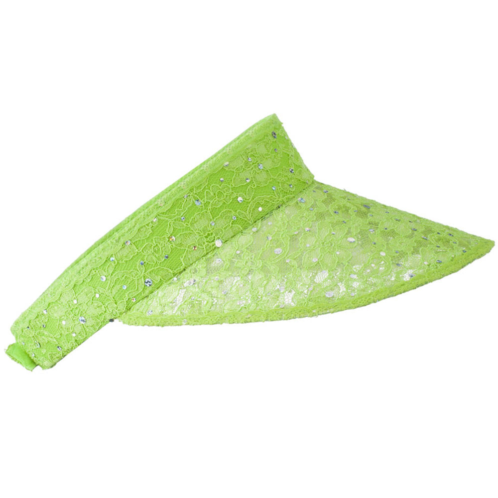 Lace Glitter Sun Visor