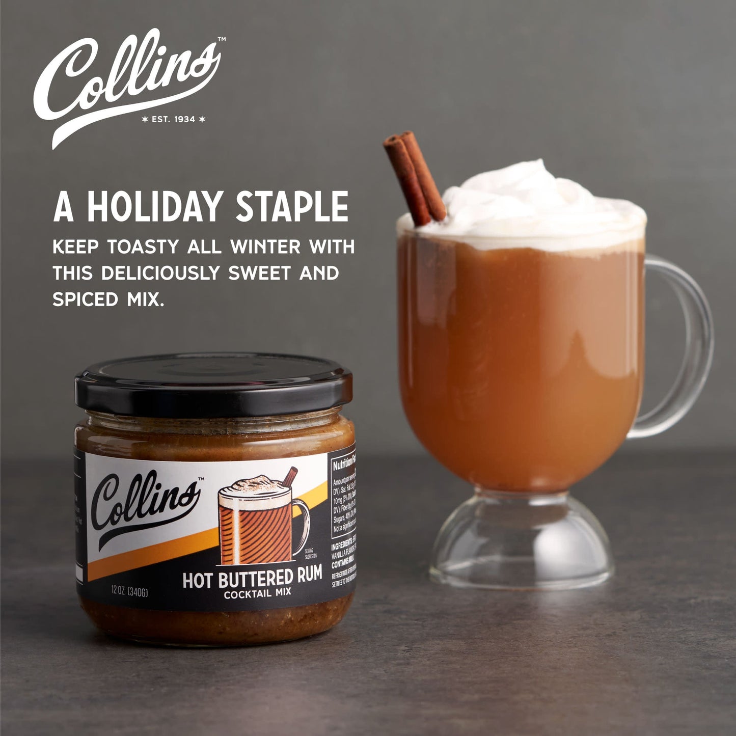 Hot Buttered Rum 12 oz