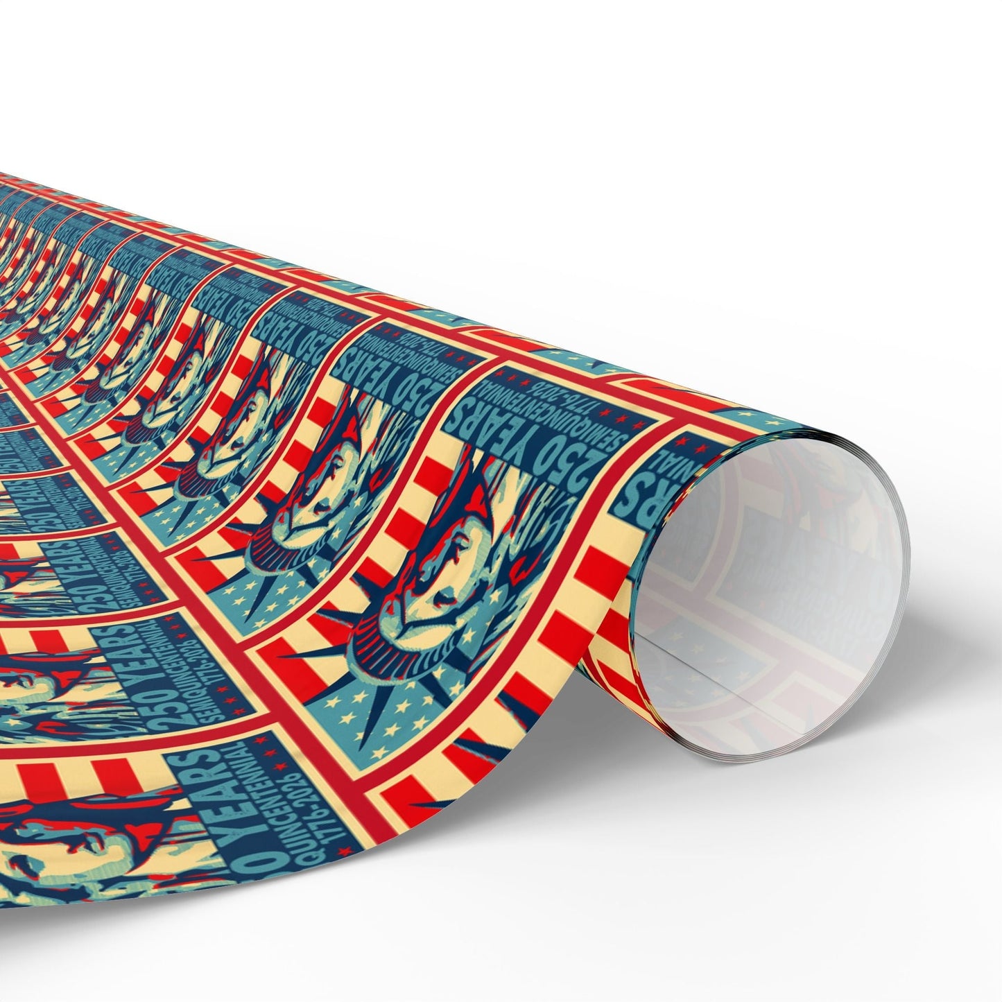 Liberty Semiquicentennial Custom Wrapping Paper Roll – America’s 250th Anniversary