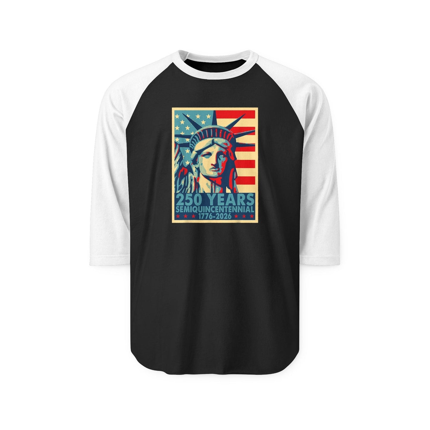 Liberty Semiquicentennial Raglan Tee – America’s 250th Anniversary