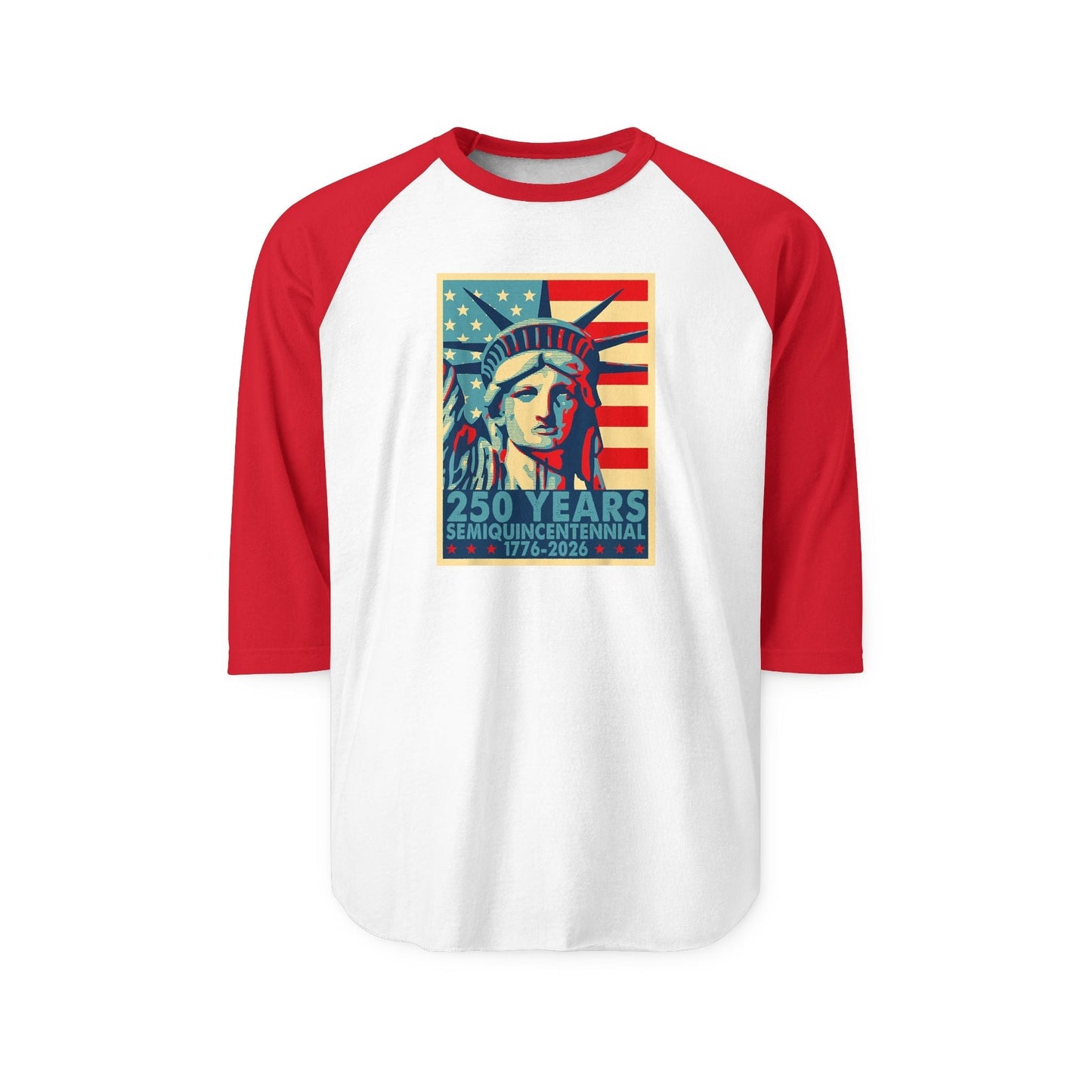 Liberty Semiquicentennial Raglan Tee – America’s 250th Anniversary