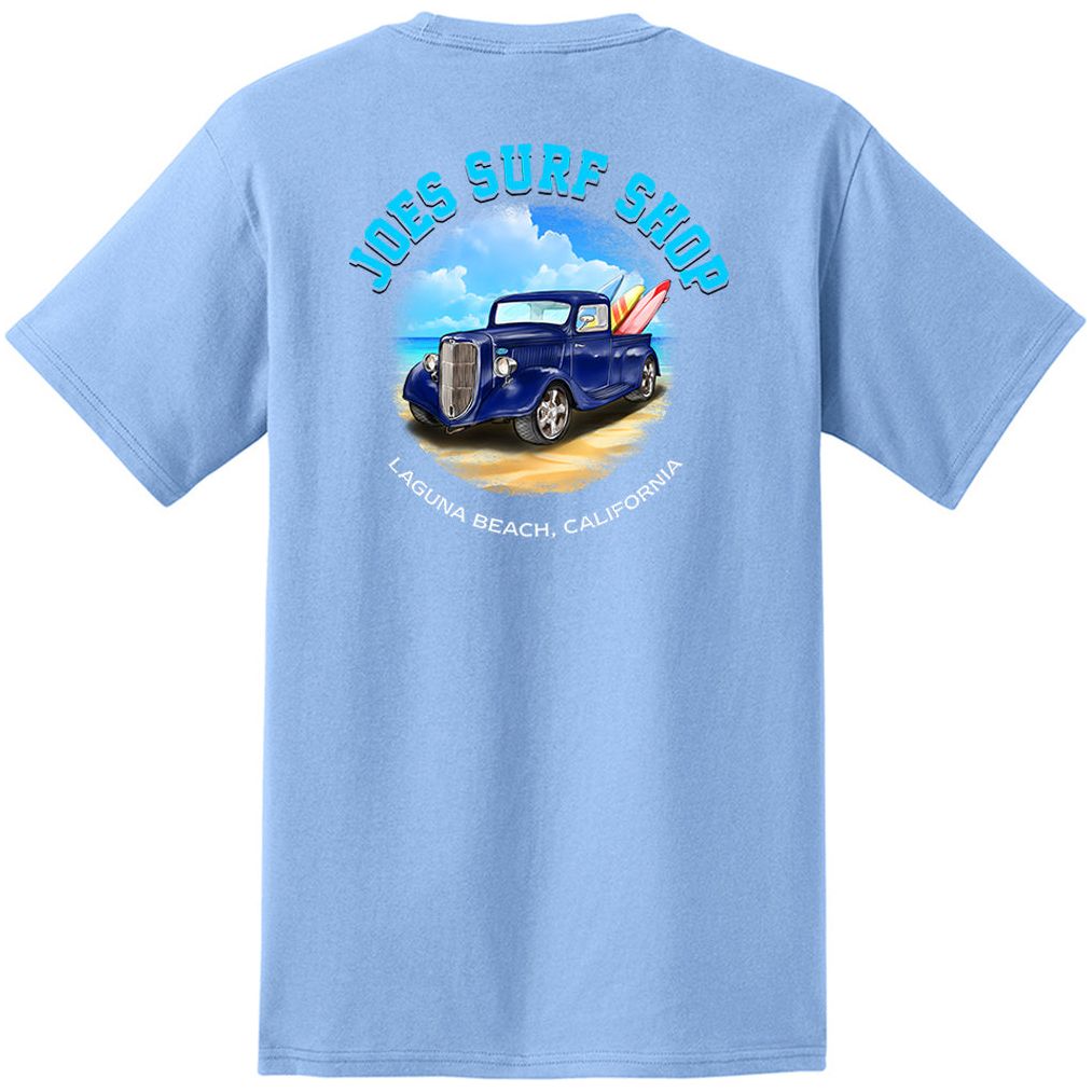Joe's Surf Shop Surf Truck Heavyweight Pocket Tee