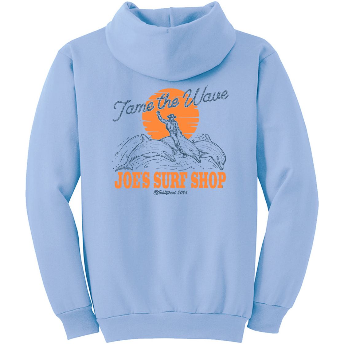 Joe's Surf Shop Diving Dolphins Pullover Surf Hoodie