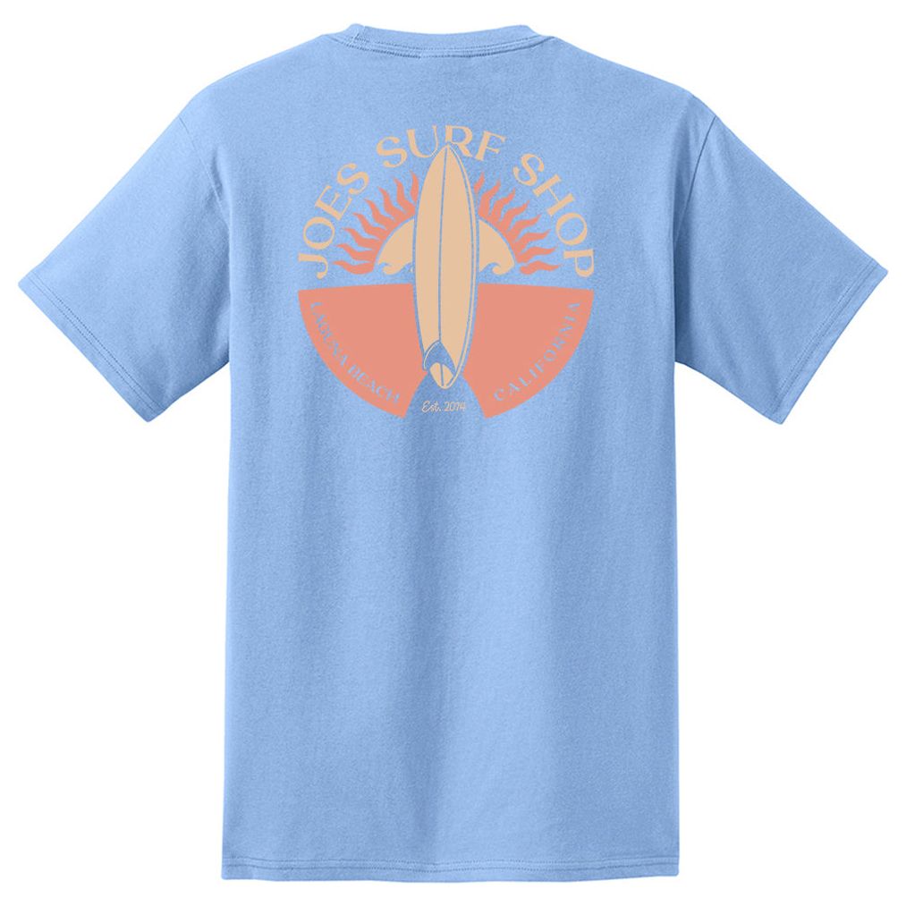 Joe's Surf Shop Sunset Scene Heavyweight Pocket Tee