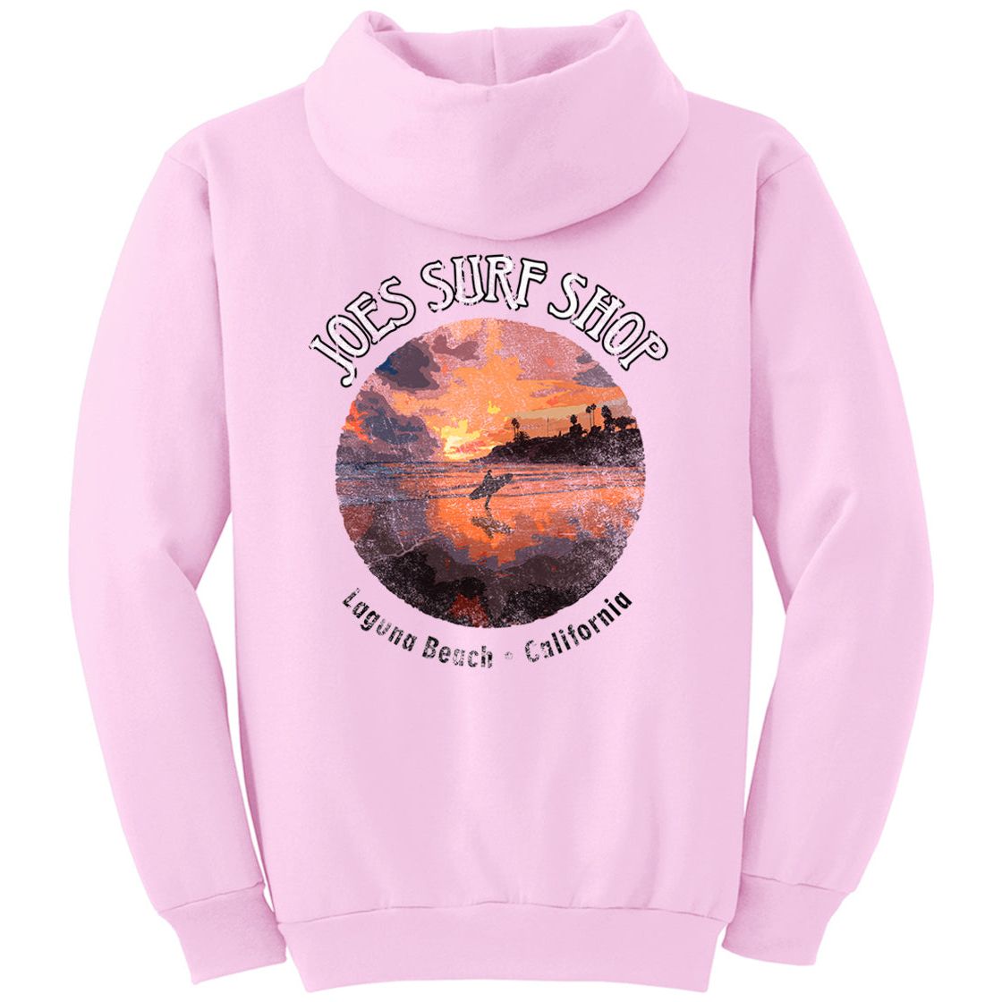Joe's Surf Shop Sunset Surfer Pullover Surf Hoodie
