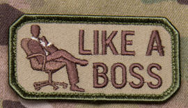 CLEARANCE - Like a Boss Morale Patch - Mil-Spec Monkey
