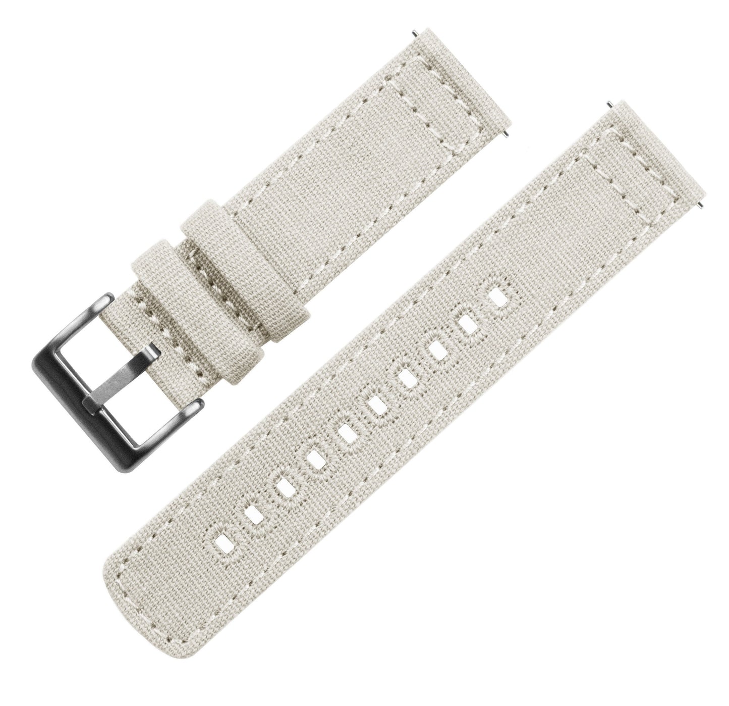 Linen White Premium Canvas Watch Band