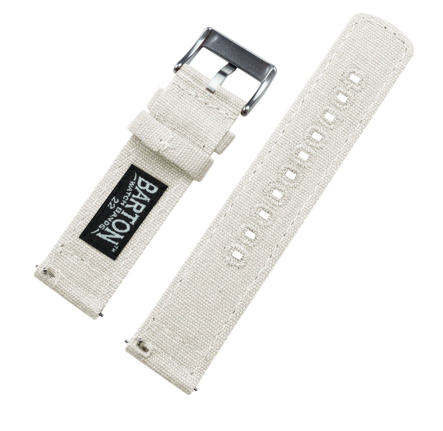 Linen White Premium Canvas Watch Band