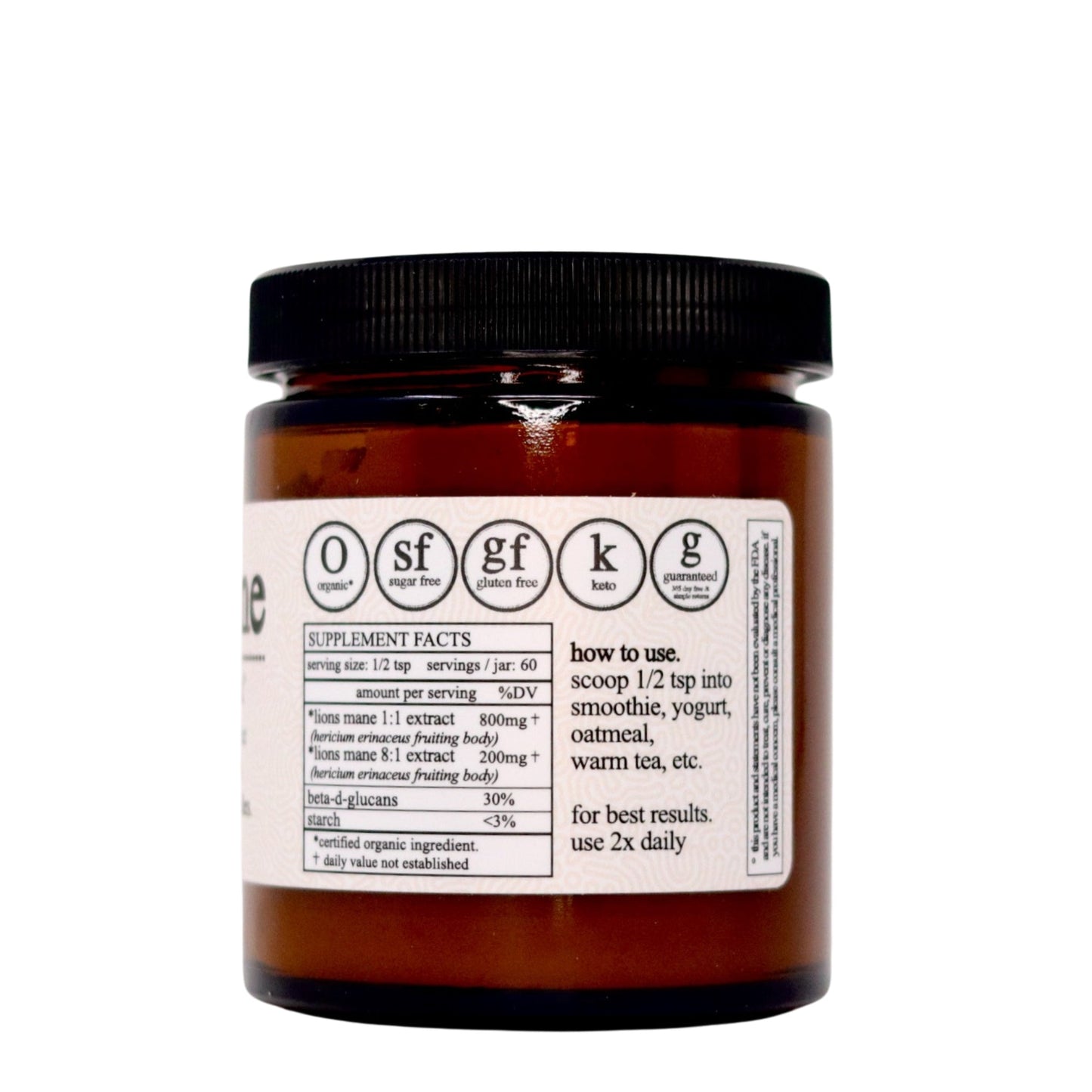 lion's mane extract. organic