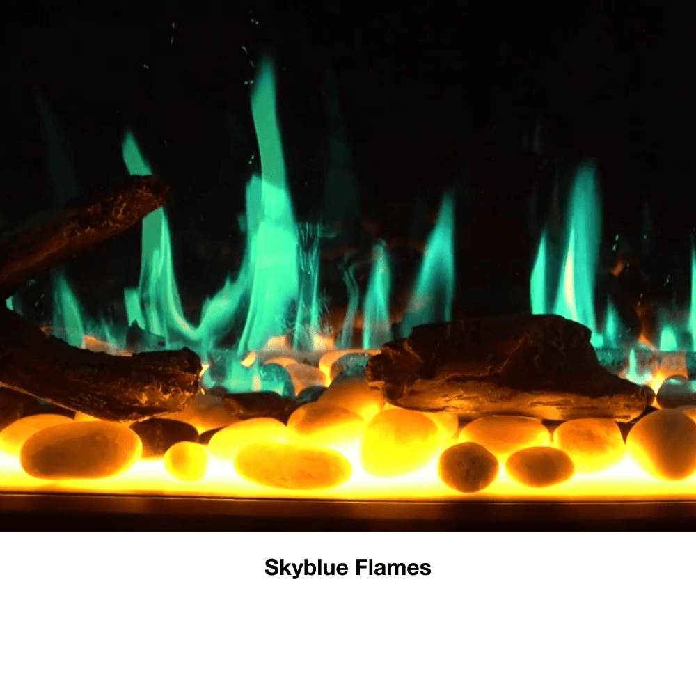 Litedeer Homes LiteStar Smart Built-In Electric Fireplace Insert with Real Flame Effect