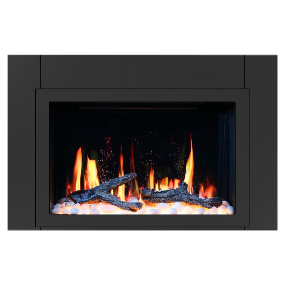Litedeer Homes LiteStar Smart Built-In Electric Fireplace Insert with Real Flame Effect