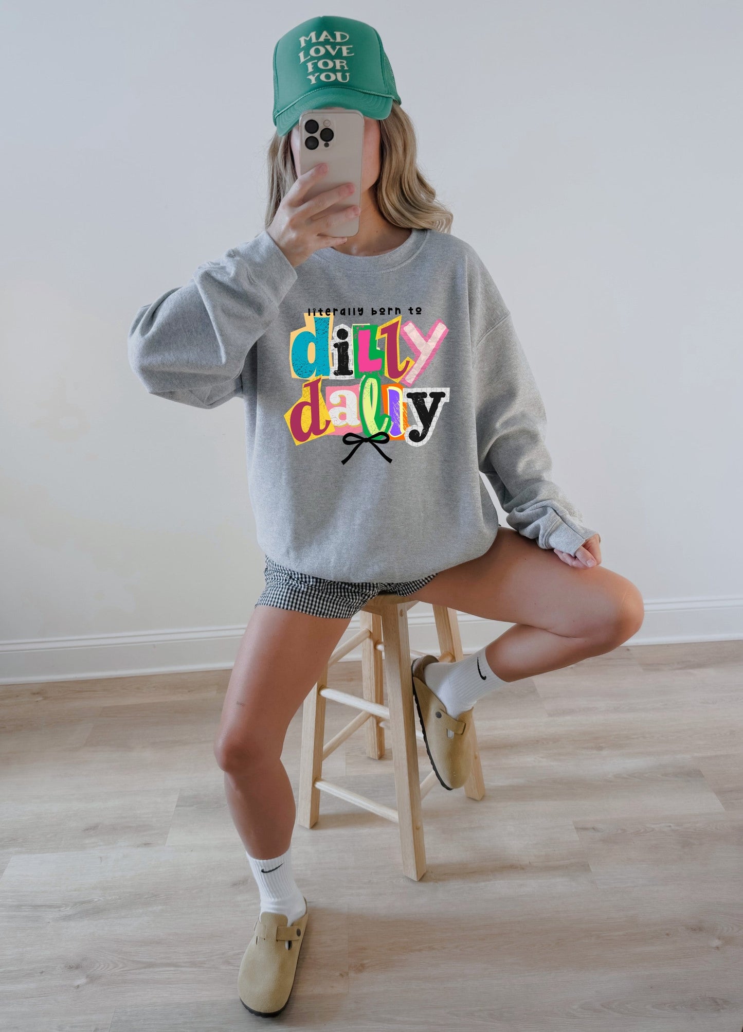 Literally Born To Dilly Dally Crewneck Sweatshirt
