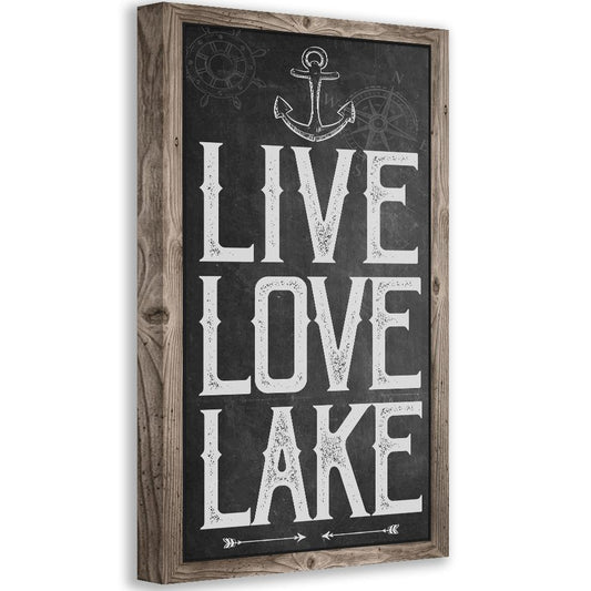 Live Love Lake - Canvas