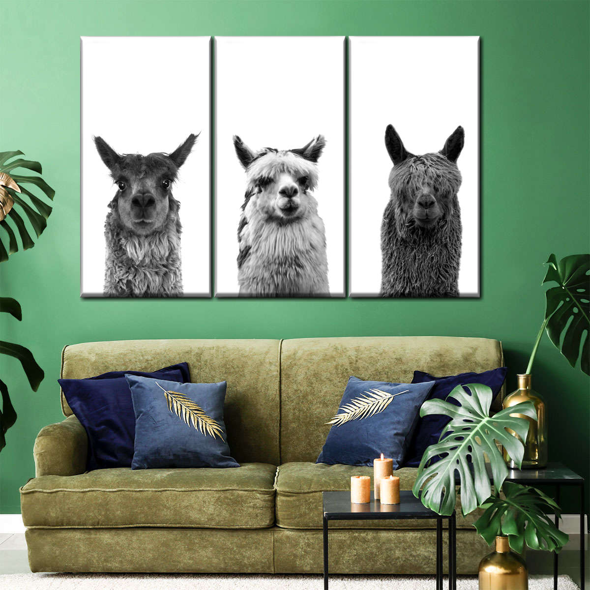 Trio Alpaca Wall Art
