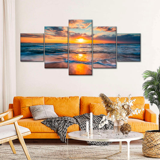 Summer Ocean Sunrise Wall Art
