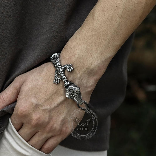 Lizard Stainless Steel Animal Bracelet