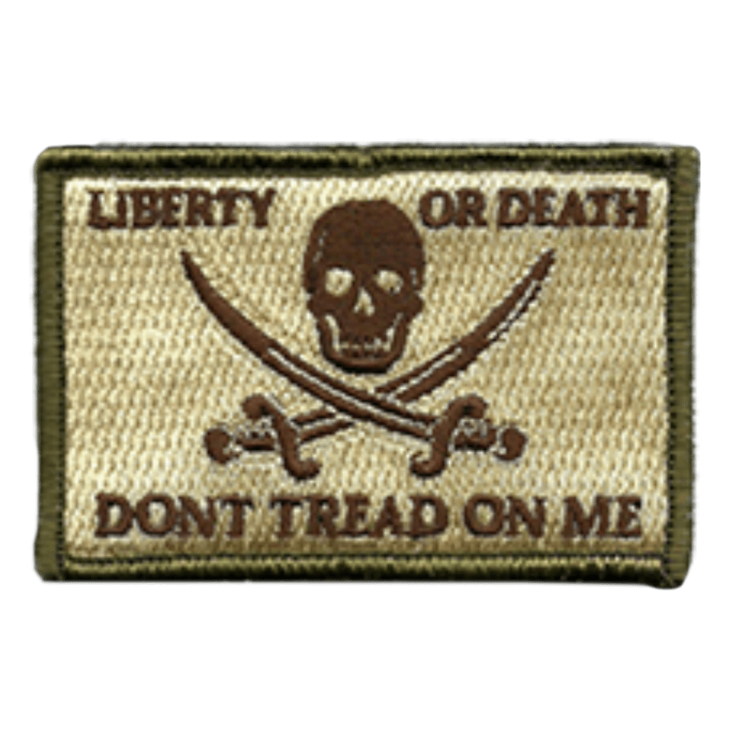 2"x3" Skull and Swords Calico Jack Tactical Patch