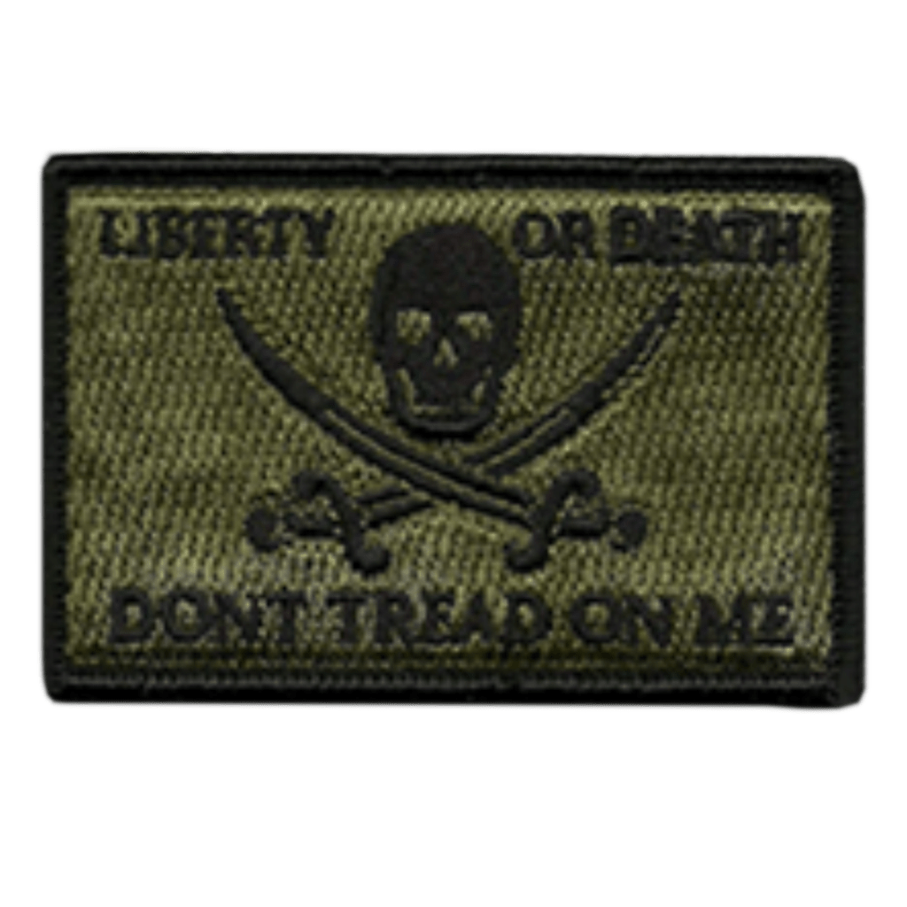 2"x3" Skull and Swords Calico Jack Tactical Patch