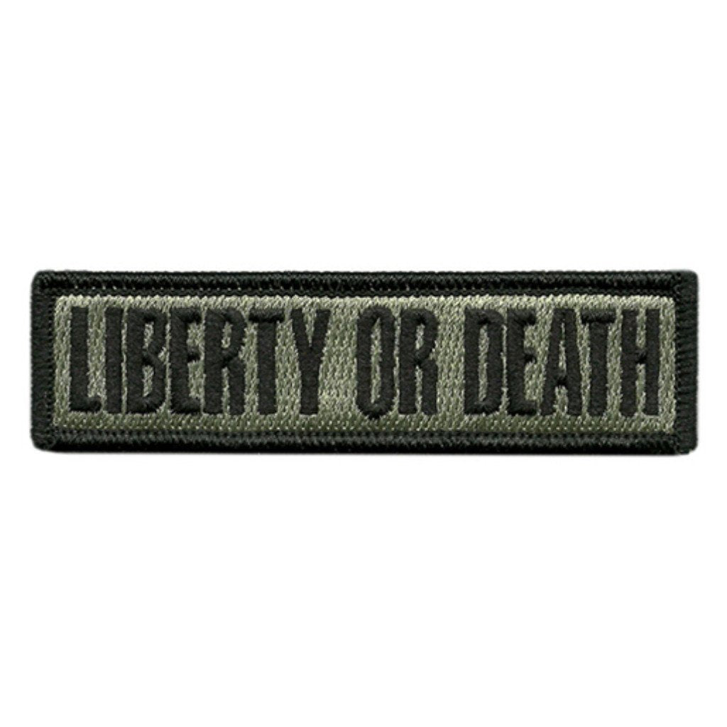 Liberty Or Death Text Morale Patches (Back of Hat)