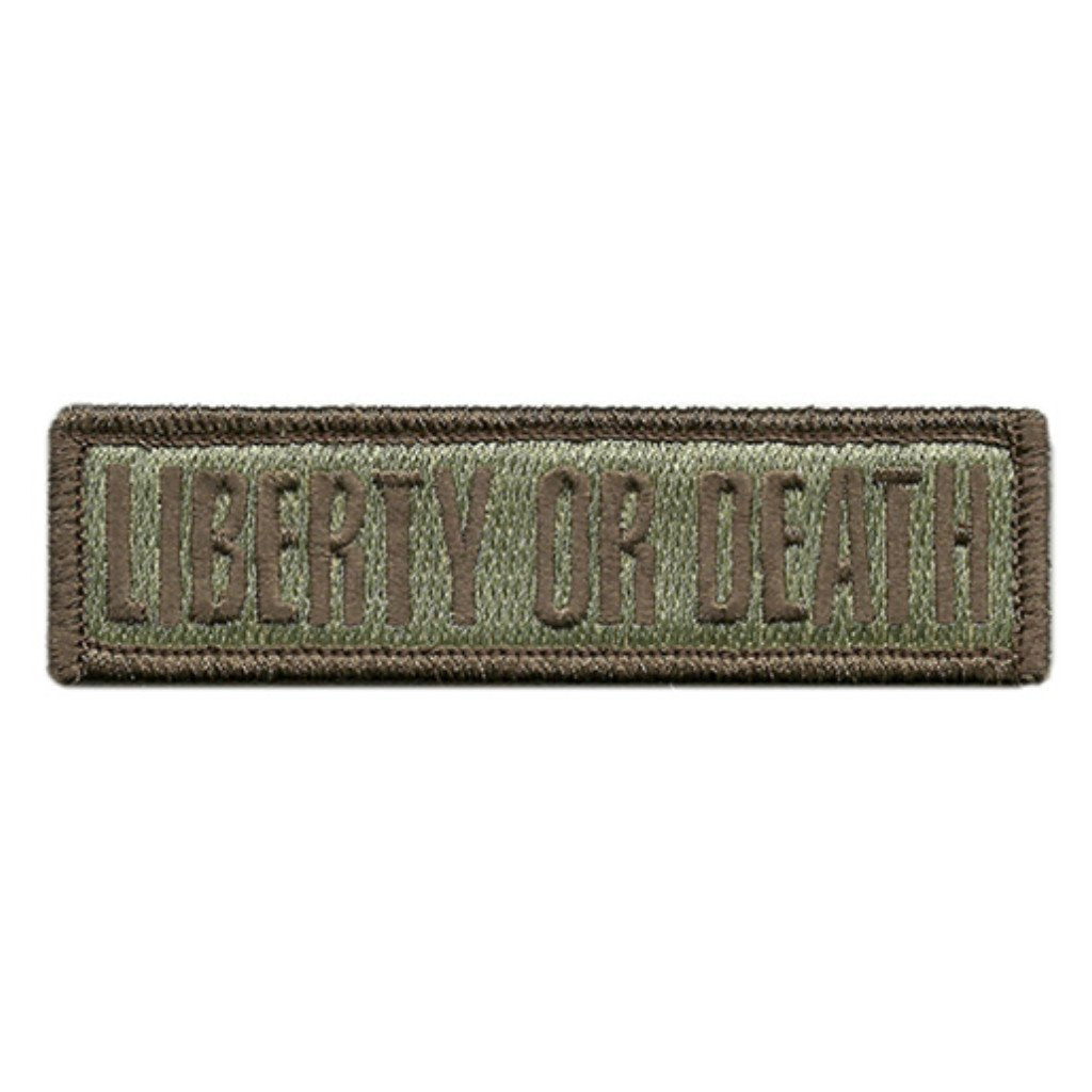Liberty Or Death Text Morale Patches (Back of Hat)