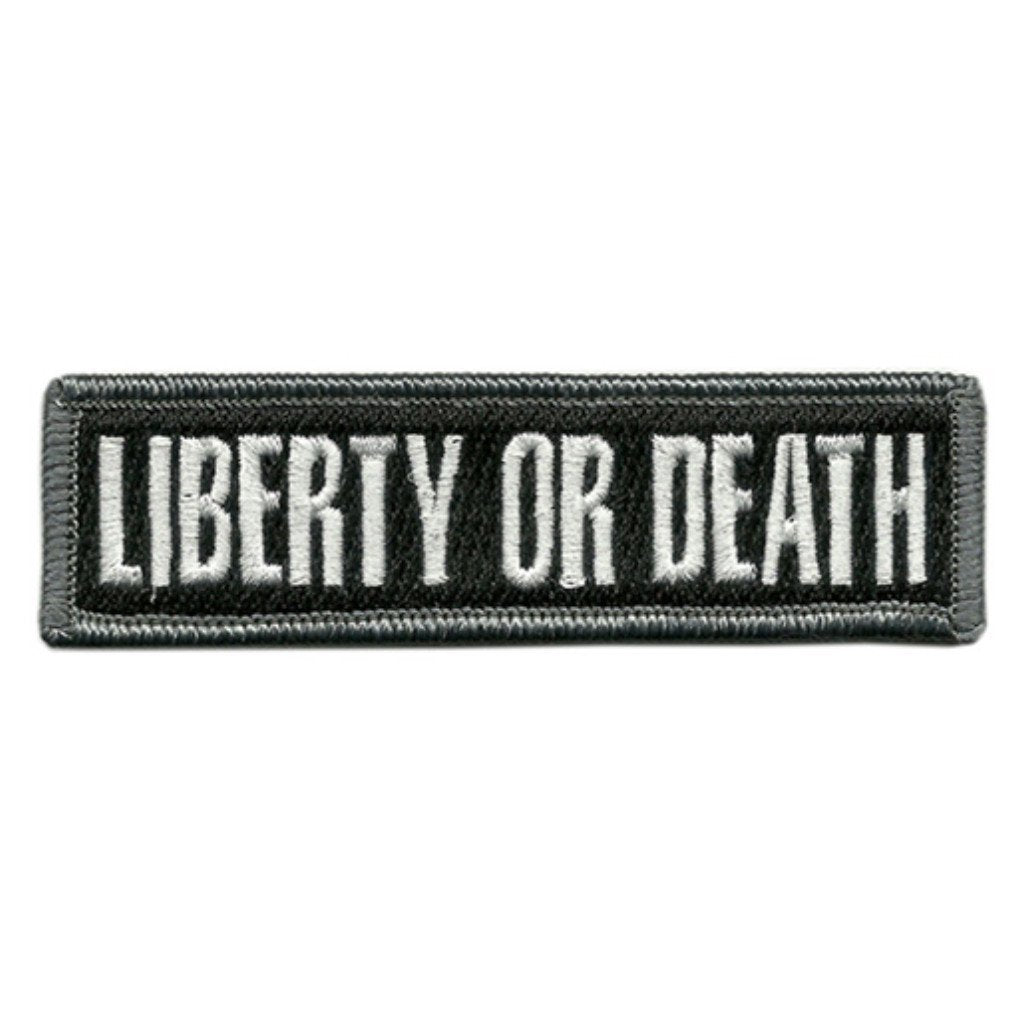 Liberty Or Death Text Morale Patches (Back of Hat)