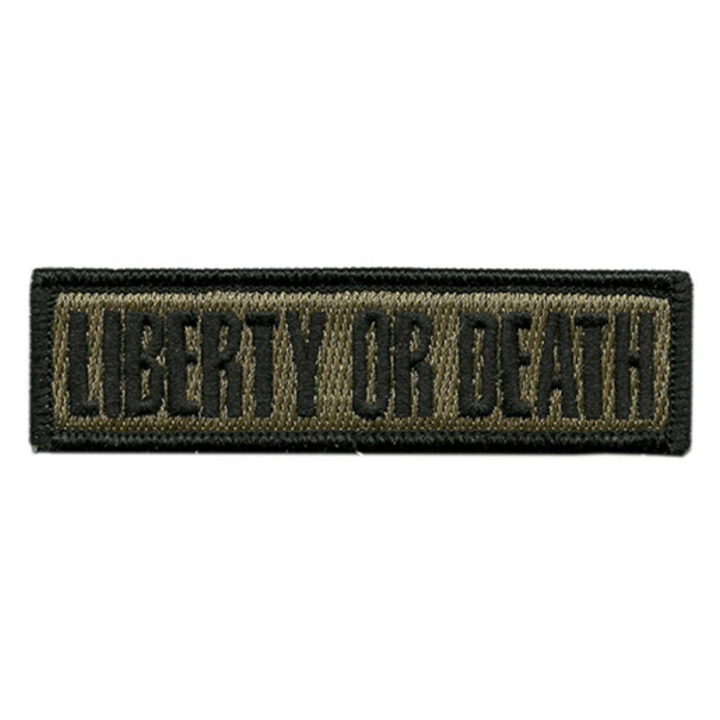 Liberty Or Death Text Morale Patches (Back of Hat)