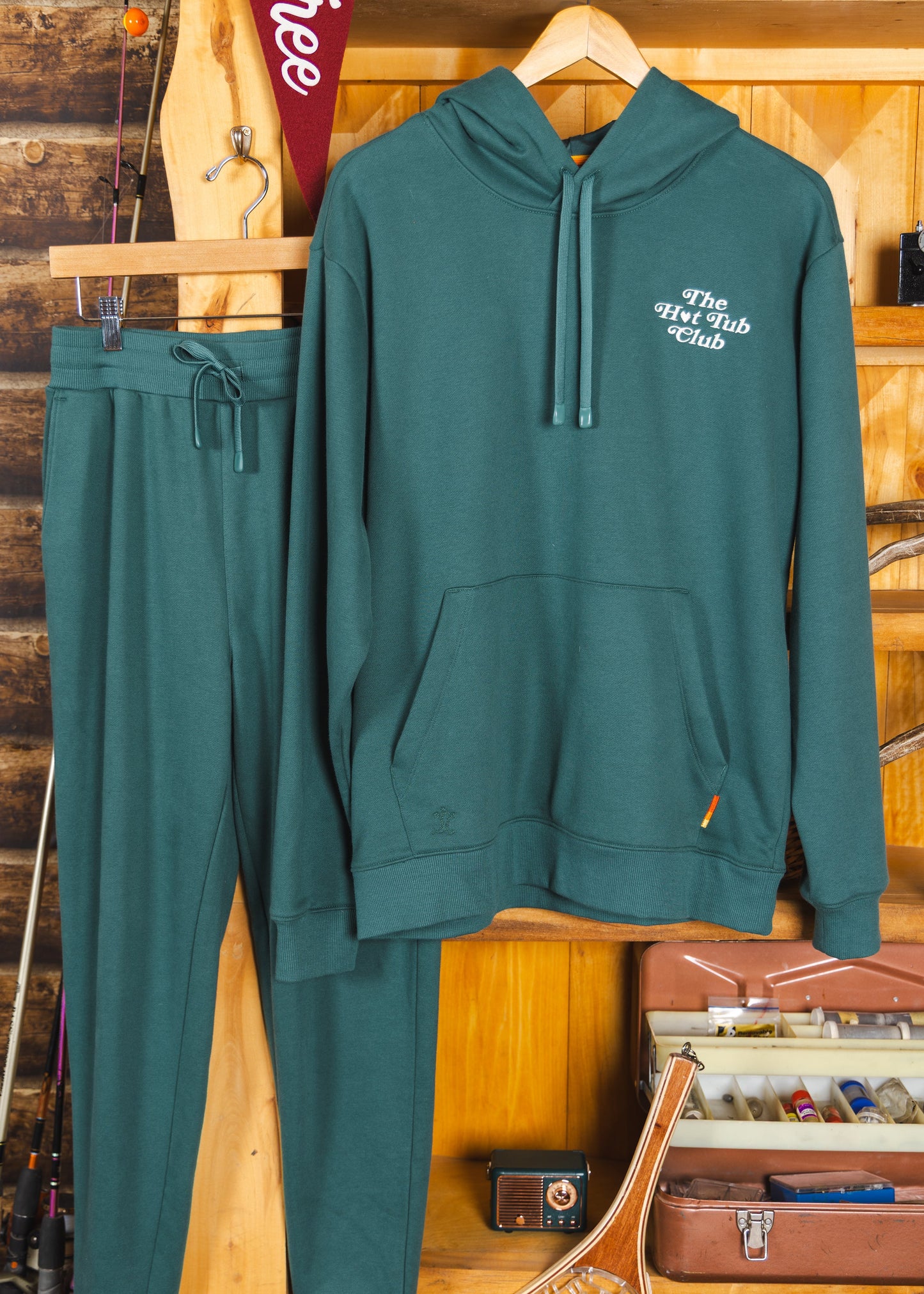 The Spruced Up | Green Sexy Terry™ Men’s Lounge Hoodie