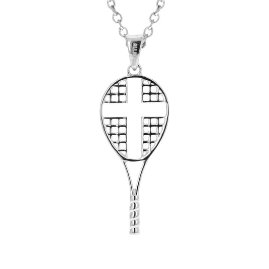 Love All Tennis Cross Necklace