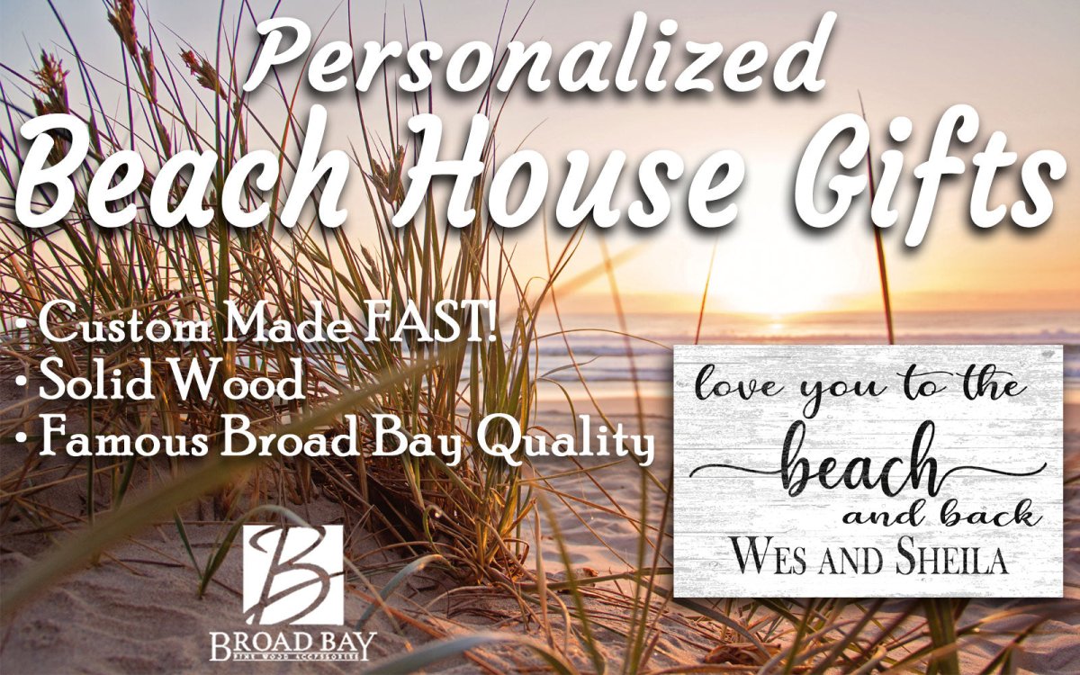 Personalized Beach Love Sign – “Love You to the Beach and Back” | Custom Couple’s Coastal Wall Art