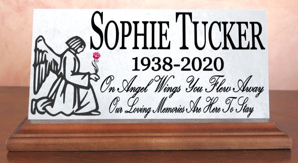 Loved One Memorial Stone Plaque for Shelf or Mantel Loved One Remembrance Sign