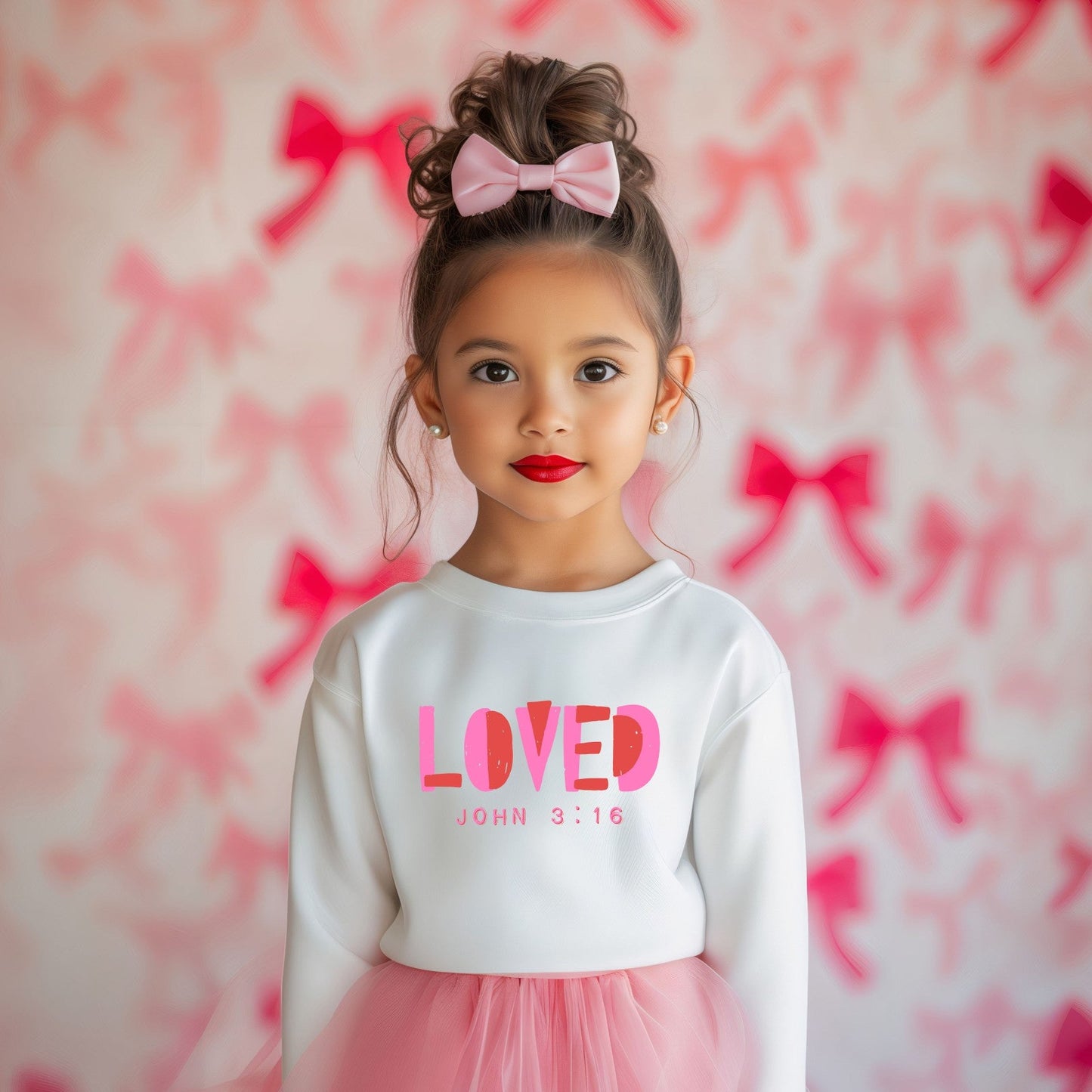Loved John 3:16 Toddler Crewneck Sweatshirt