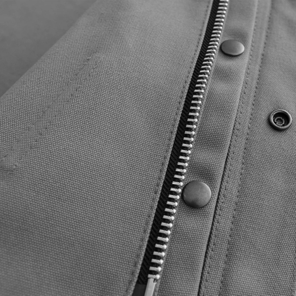Lowside Grey Men's Motorcycle Canvas Vest