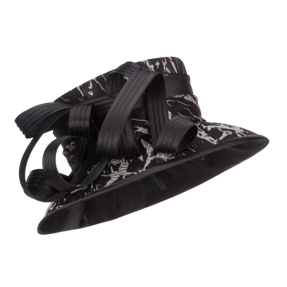 Telescope Crown Fashion Organza Hat