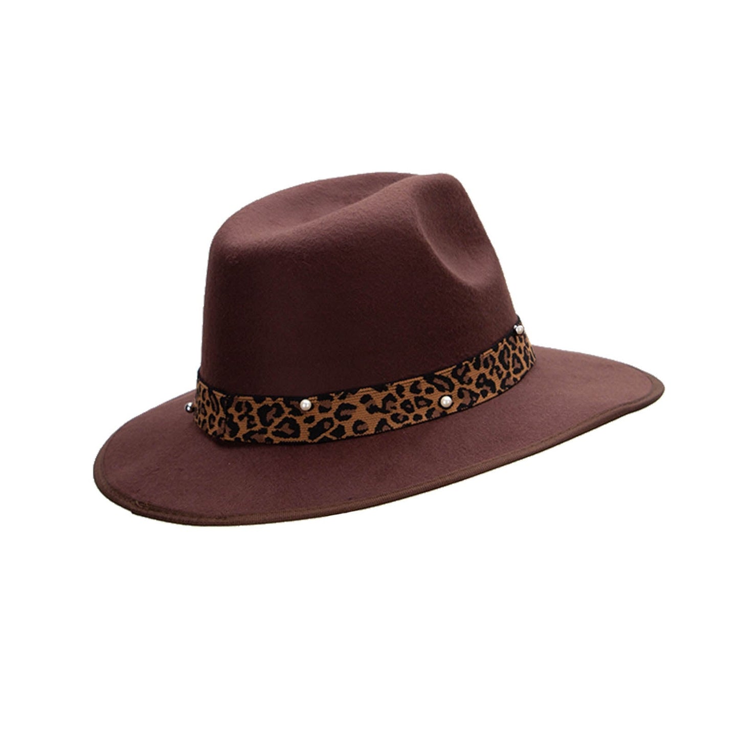 Large Brim Ribbon Band Fedora