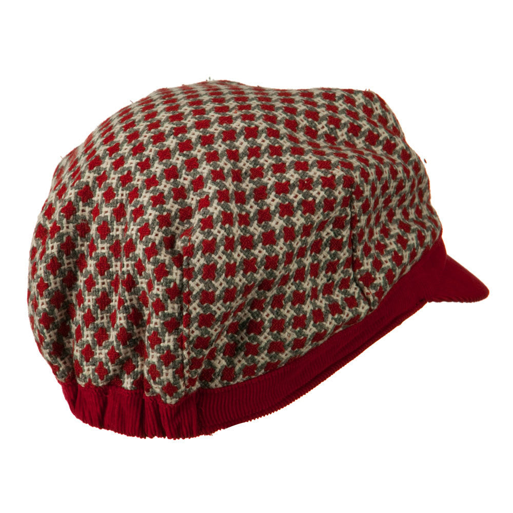Libby Silver Button Cabbie Cap