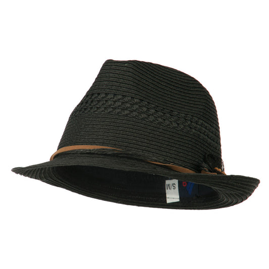 Ladies Toyo Braid Fedora Hat
