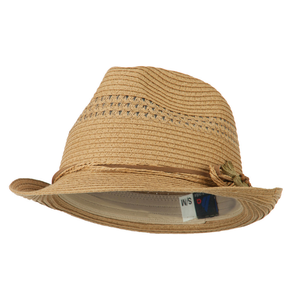 Ladies Toyo Braid Fedora Hat