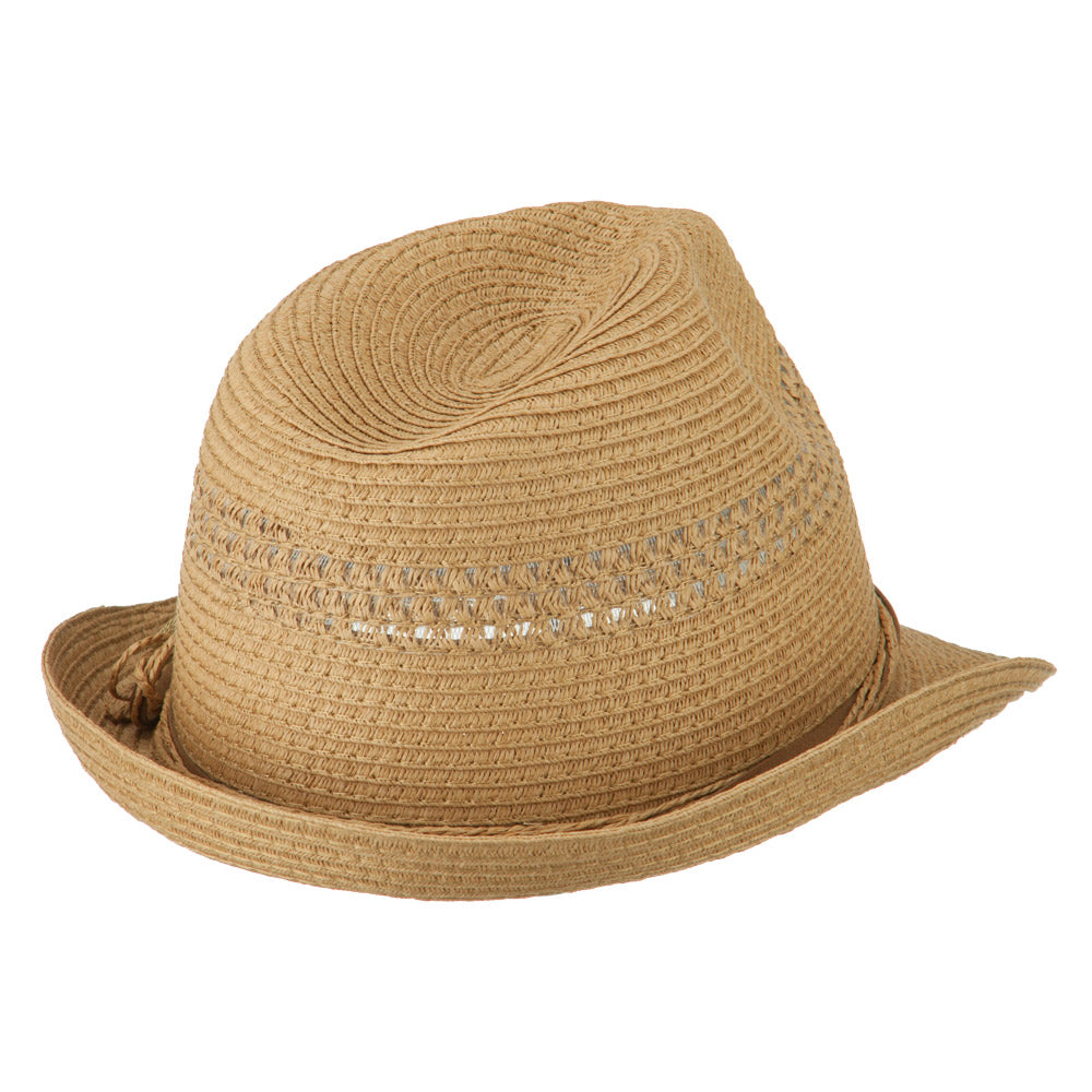 Ladies Toyo Braid Fedora Hat